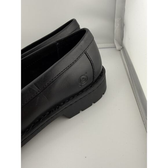 NWOB Born Langley BM0018703 Mens Black Leather Loafers & Slip Ons Penny 8.5 main image 5
